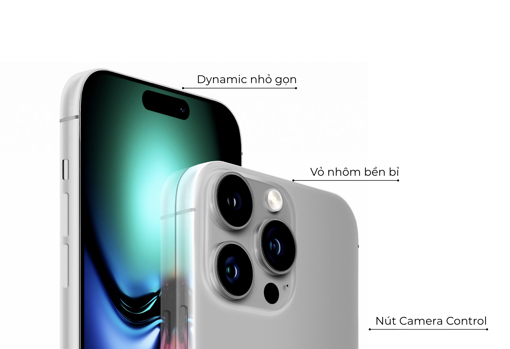 iPhone 18 được kỳ vọng có thiết kế tối ưu hơn với Dynamic Island gọn gàng, khung nhôm nhẹ bền và nút Camera Control cải tiến