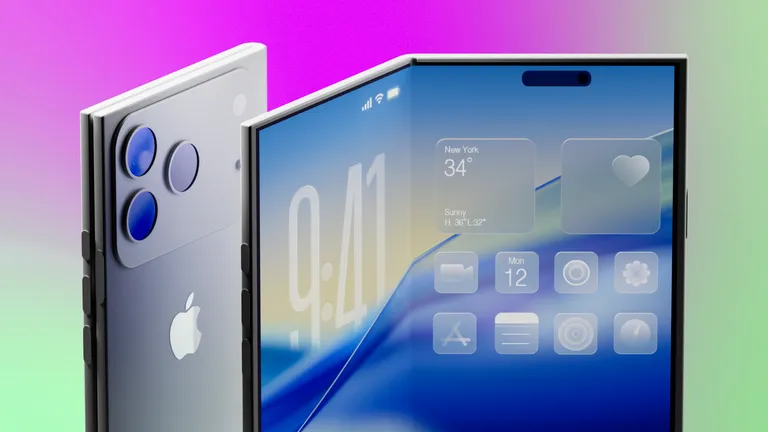 Một giao diện khác hơi giống Samsung của iPhone 18 Fold 1TB