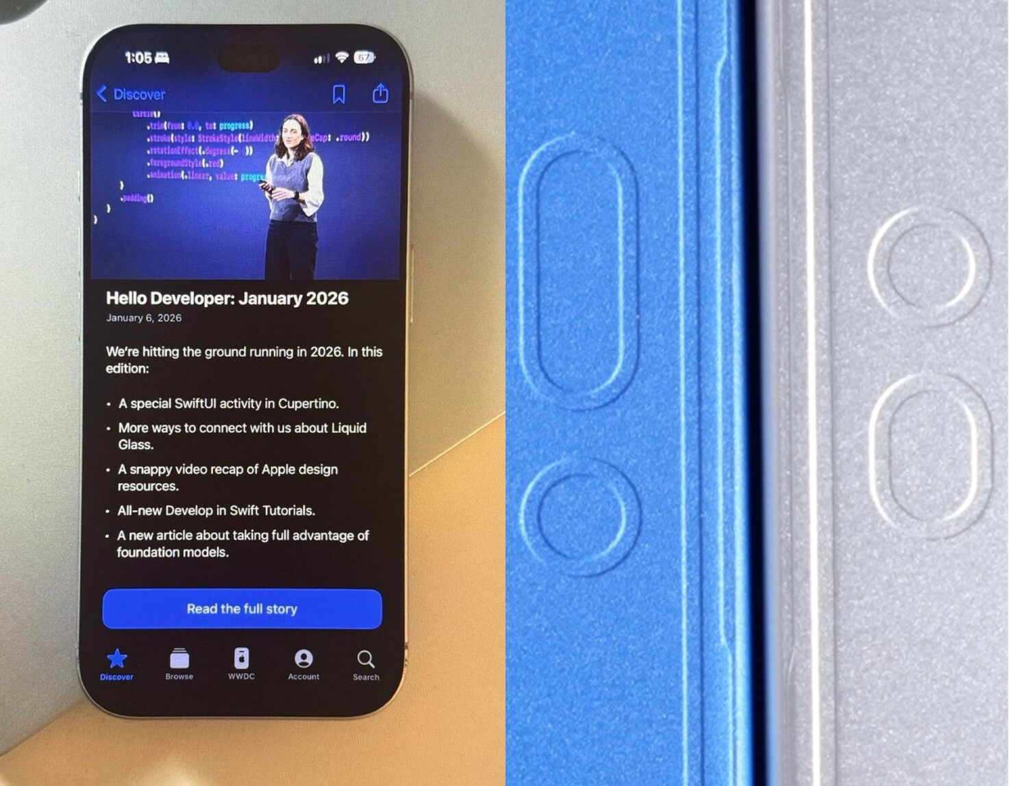 Bản vẽ CAD iPhone 18 Pro Max hé lộ Dynamic Island nhỏ hơn 25 - 35% so với thế hệ cũ. (Nguồn: Notebookcheck / earlyappleleaks)