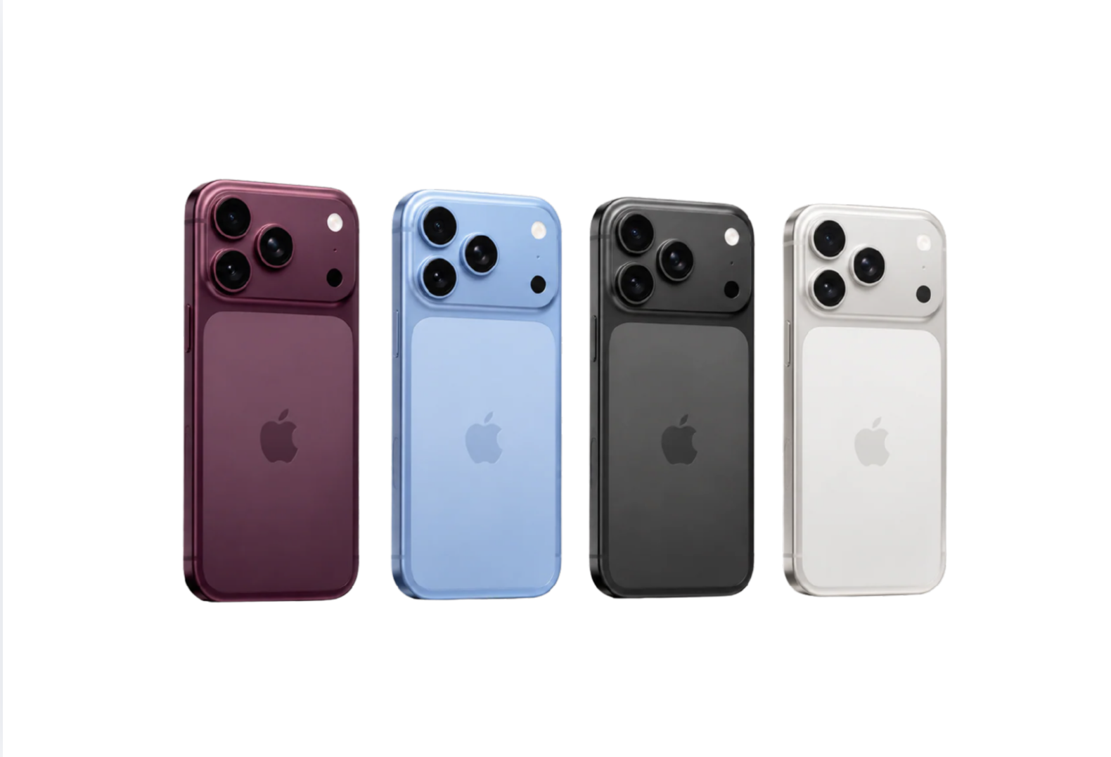 Apple nhiều khả năng vẫn duy trì các gam màu biểu tượng quen thuộc trên iPhone 18 Series như Mist Blue, Trắng và Đen (Nguồn: Internet)