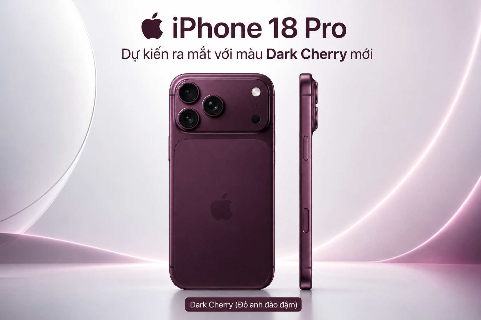 iphone 18 pro max có mấy màu - Màu đỏ anh đào đậm dự kiến trình làng trên iPhone 18 Pro và Pro Max