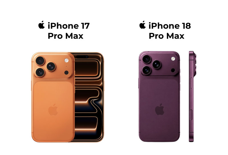 iPhone 18 Dark Cherry được dự đo&aacute;n sở hữu t&ocirc;ng m&agrave;u trầm v&agrave; c&oacute; chiều s&acirc;u hơn so với m&agrave;u cam tr&ecirc;n iPhone 17 Pro