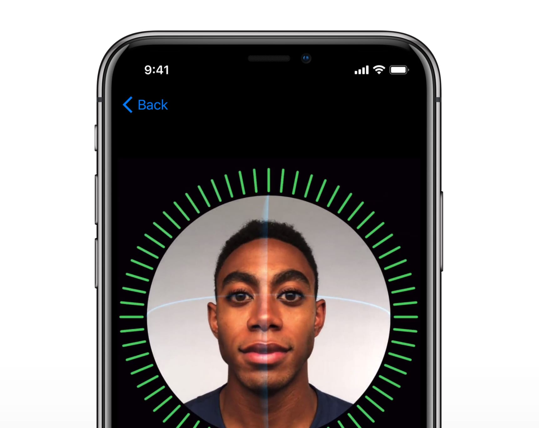 TrueDepth tạo dữ liệu chiều sâu và hình ảnh hồng ngoại để Face ID nhận diện khuôn mặt (Nguồn: Internet)