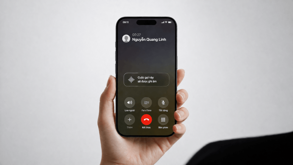 iphone 18 có ghi âm cuộc gọi được không