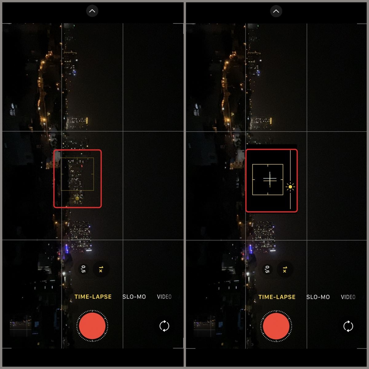 Tính năng Night mode tự động kích hoạt khi quay video Time-lapse trên iPhone trong điều kiện thiếu sáng. (Nguồn ảnh: FPT Shop)