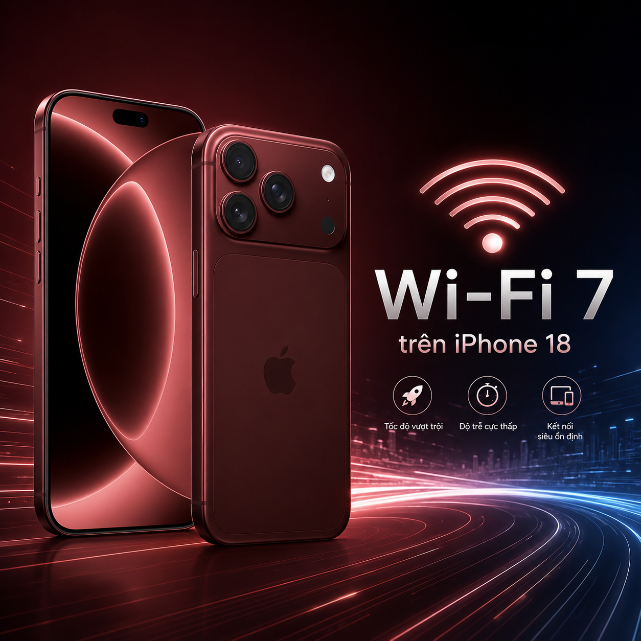 WiFi 7 trên iPhone 18 sở hữu tốc độ vượt trội, độ trễ cực thấp, kết nối siêu ổn định