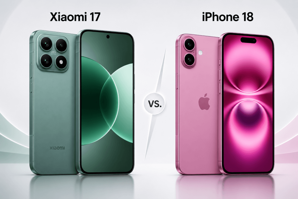So sánh Xiaomi 17 vs iphone 18