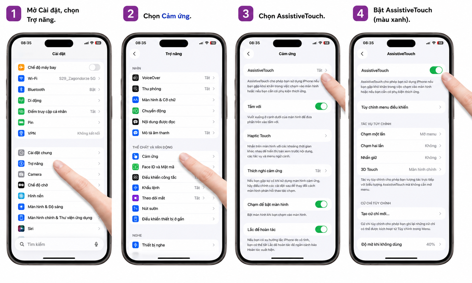 Cách mở nút Home ảo trên iPhone 18 chi tiết