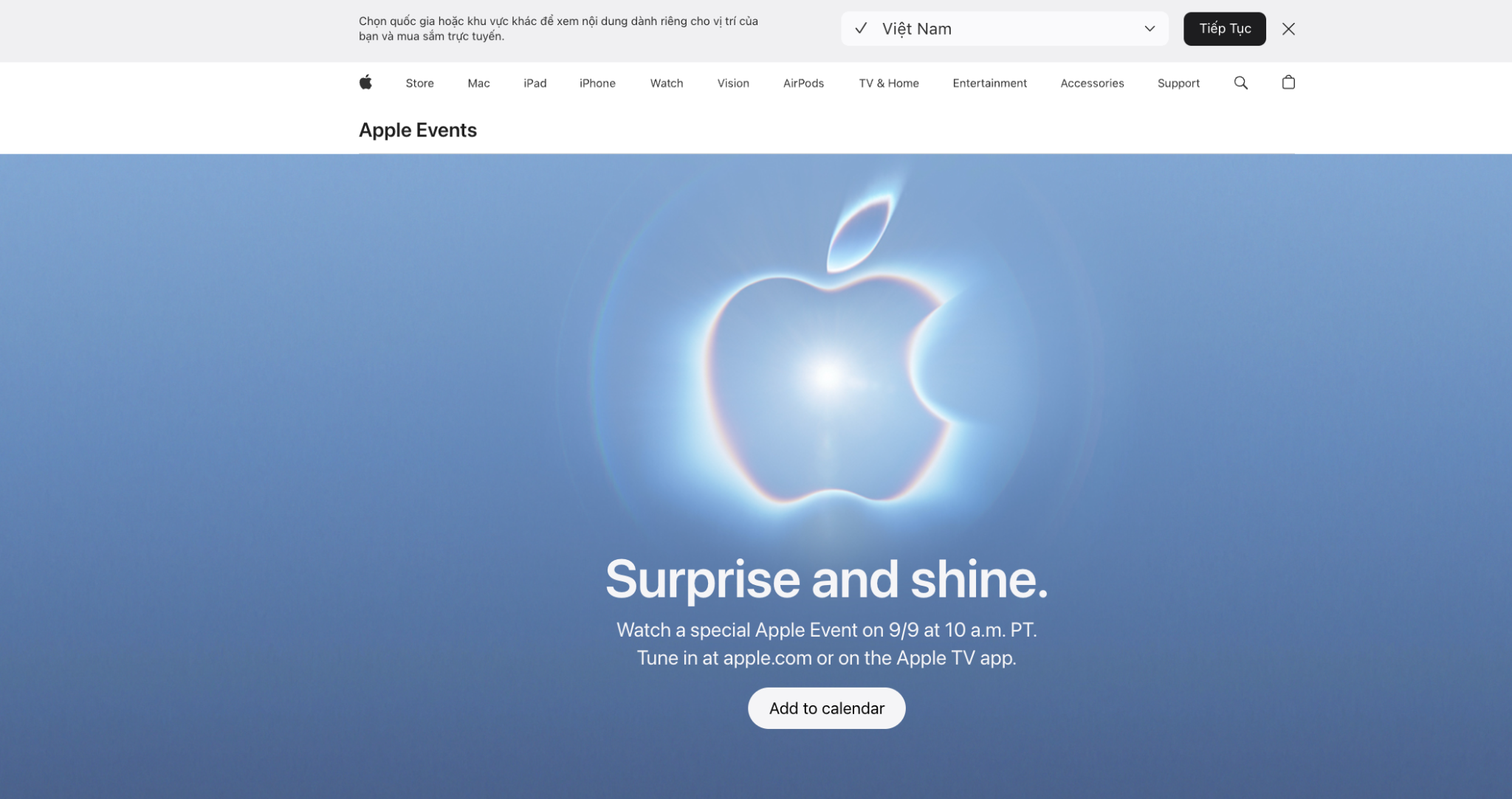 Apple đã xác nhận sự kiện Surprise and Shine