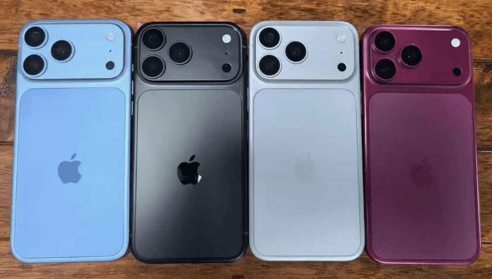 iPhone 18 Pro màu Dark Cherry trên phiên bản dummy. (Nguồn: Macrumors)